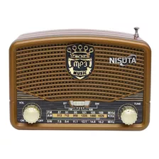 Radio Portatil Nisuta Bluetooth Micro Usb Aux Recargable