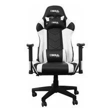 Sillon Gamer Soul Profesional Silla Gaming Ergonomica Reclin Color Blanco Material Del Tapizado Cuero Sintético