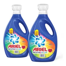 Pack X2 Detergentes Líquidos Ariel Revitacolor Para La Ropa 2.8l C/u