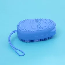 Bucha Esponja Para Banho De Silicone Porta Sabonete Espuma