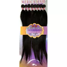 Cabelo 100% Orgânico Liso Cachoeira - Merica Hair 1pct 220gr