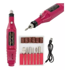 Kit Pulidor Esmeril De Uñas Drill Semiprofesional Pen Type 110v/220v