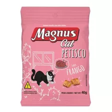 Petisco Magnus Cat Frango Gato 40g Pastelzinho Nuggets Snack