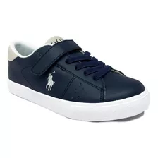 Tenis Casual Polo Ralph Lauren Niño Color Azul Marino