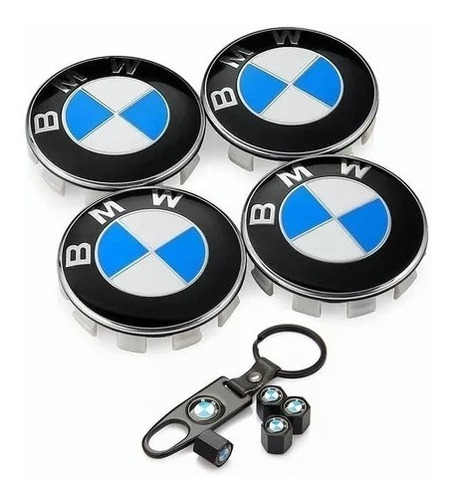 Kit Tapas Centros De Rin Llavero Tapones Neumtico Bmw Foto 9