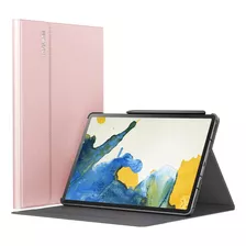 Funda Infiland Samsung Galaxy Tab S7 Plus Fold Rosa