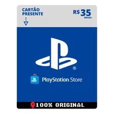 Cartão Card Playstation Store 35 Reais Psn Plus Ps4 Ps5 Br