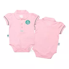 Body Palmeiras Polo Rosa Oficial