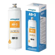 Refil Purificador De Água Acquabios Compatível C/ Ibbl Ab+3 Cor Branco