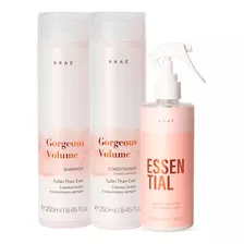 Kit Brae Gorgeous E Leave-in Essential 3 Itens