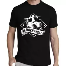 Camiseta Masculina - Baterista Rock Roll