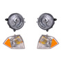 Paq Calaveras Y 4 Faros P/ Jeep Compass 2007/2009 Depo