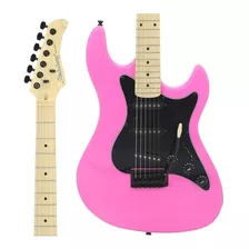 Guitarra Eletrica Strinberg Sts100 Pk Rosa Strato Tilia