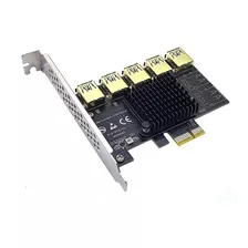 Placa Riser Multiplicadora 1x5 Slot Pciex 16x Gold Miner