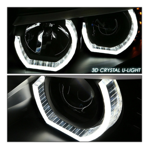 Faros 09-12 Bmw E90 3-series 3d Cristal Halo Proyector Faro Foto 4