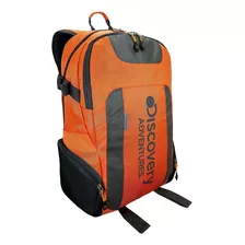 Mochila Backpack Discovery Hiking Paseo Escuela Color Naranja Diseño De La Tela Liso