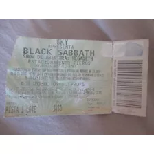 Ingresso: Megadeth + Black Sabbath (porto Alegre, 9-10-2013)