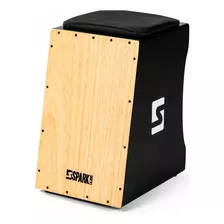 Cajon Eletrico Cajon Eletroacústico Natural Spark Percussão