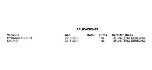 Amortiguador Delantero Derecho Hyundai Accent 2018-2021 1.6l Foto 3