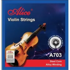 Cuerdas De Violín, A-703 Marca Alice.