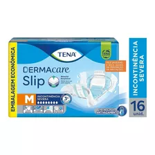 Fralda Tena Dermacare Slip - Tamanho: M - Com 16 Fraldas Tamanho Médio