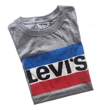 Remera Manga Corta Niño Gris Levis 10 Años 