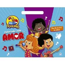 Livro Infantil - Kit Com 05 Blocões 3 Palavrinhas Colorindo Com Amor - Capa Mole