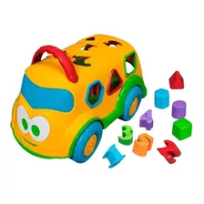 Brinquedo Onibus Carrinho Com Peças De Encaixe Em Braille