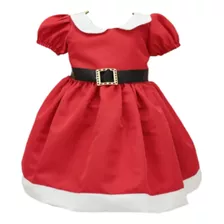 Vestido De Menina Vermelho Bebê Mamãe Noel Natal Natalino