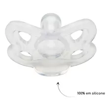 Chupeta Para Bebê Tamanho 1 Silicone Resistente - Lolly Cor Branco