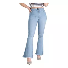 Pantalón De Mezclilla Stratch Flare Fit (acampanado) D Mujer