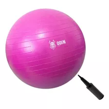 Bola Pilates Suiça Yoga Abdominal Gym Ball 65cm Bomba Grátis Cor Rosa
