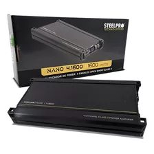 Steelpro Amplificador 4 Canales 1600.4 Nano