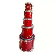 Bateria Sonor Force 3005 Full Maple 5 Peças Red C/bag