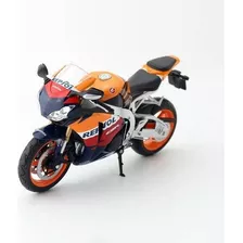 Miniatura Cbr 1000rr Repsol Escala 1:12 Cor Laranja