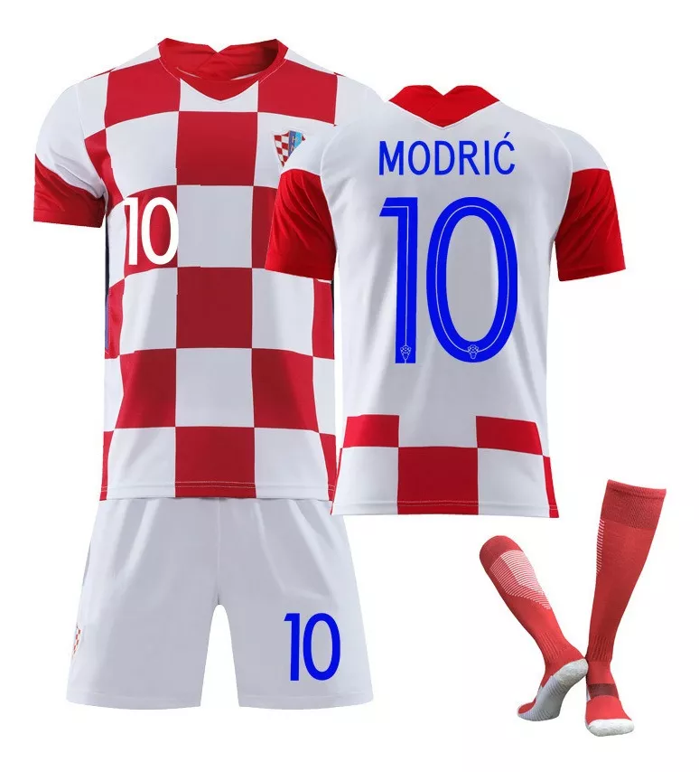 Camisa Xadrez Croacia Home Away Nº 10 Luka Modric
