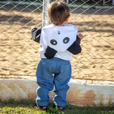 Agasalho Moletom Panda (bichinhos) | 0 Até 6 Anos 