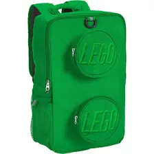 Mochila Escolar Lego Brick , Para Niños Y Niñas, Color Verde