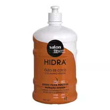 Creme Para Pentear Hidra Coco Nutrição Salon Line 1 Litro