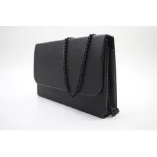 Bolsa Festa Balada Social Casual Clutch Alça Corrente Linda Cor Preto Riscado