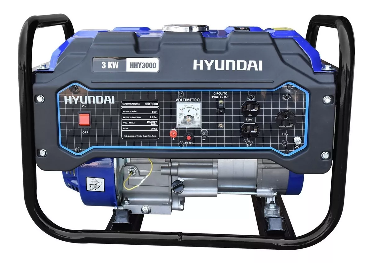 Generador Portátil Hyundai Hhy3000 3000w Bifásico 110v/220v