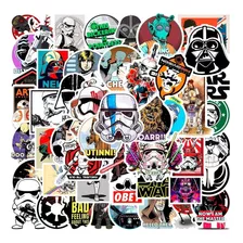 50 Uds Stickers Calcomanias Star Wars, Darth Vader...