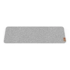 Mouse Pad Mestizo Manta Teclado De Tela 25cm X 65cm X 2mm Gris Claro