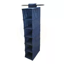 Zapato Porta Zapatera Organizador Colgante 6 Casilla Azul