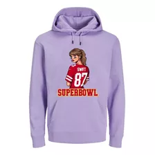 Sudadera Hoodie Tono Pastel Taylor Swift Super Bowl Version