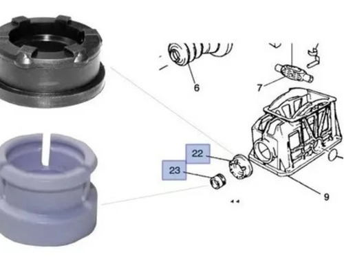 Buje Retencin Palanca Velocidades Chevy Astra Aveo Original Foto 4
