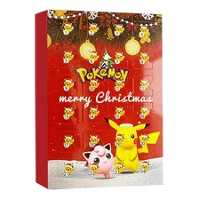 Calendário Advento Natal - Pokémon 24 Personagens Pikachu