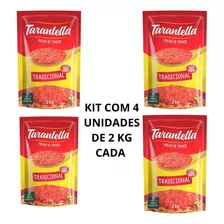 Molho De Tomate Tradicional Tarantella Kit 4 Un De 2 Kg Cada