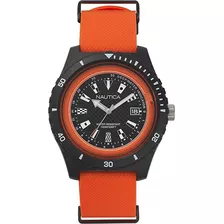 Reloj Nautica® Con Indicador De Profundidad Original Color De La Correa Naranja