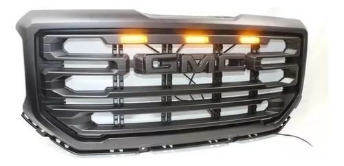 Parrilla Negro Frente Gmc Sierra 2016-2018 1500 Incluye Leds Foto 2